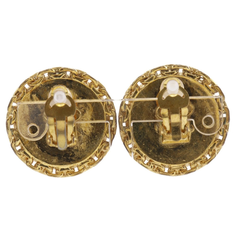 CHANEL Vintage Black Logo Earrings - Picture 3 of 15